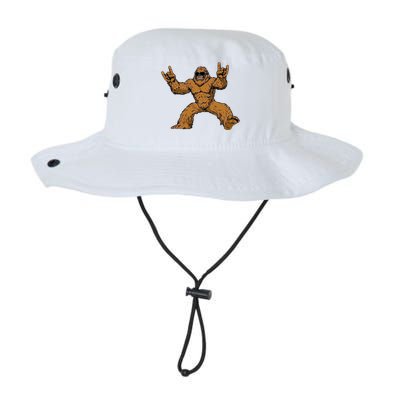 Funny Bigfoot Sasquatch Graphic Rock On Legacy Cool Fit Booney Bucket Hat