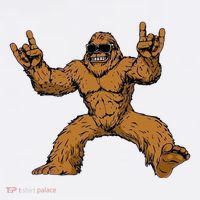 Funny Bigfoot Sasquatch Graphic Rock On Toddler T-Shirt