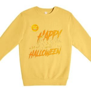 Funny Bigfoot Sasquatch Believer Happy Halloween Costume Premium Crewneck Sweatshirt