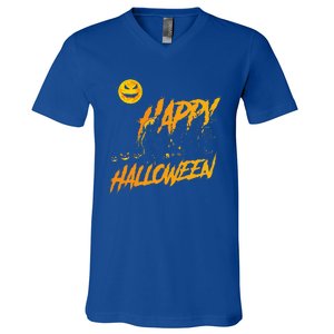 Funny Bigfoot Sasquatch Believer Happy Halloween Costume V-Neck T-Shirt