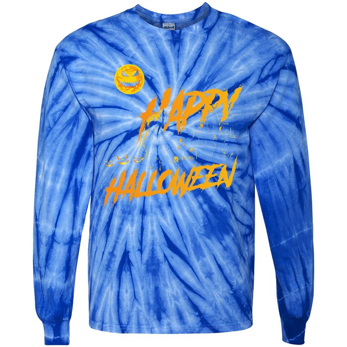 Funny Bigfoot Sasquatch Believer Happy Halloween Costume Tie-Dye Long Sleeve Shirt