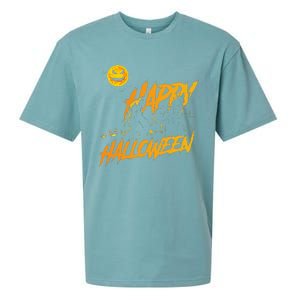 Funny Bigfoot Sasquatch Believer Happy Halloween Costume Sueded Cloud Jersey T-Shirt