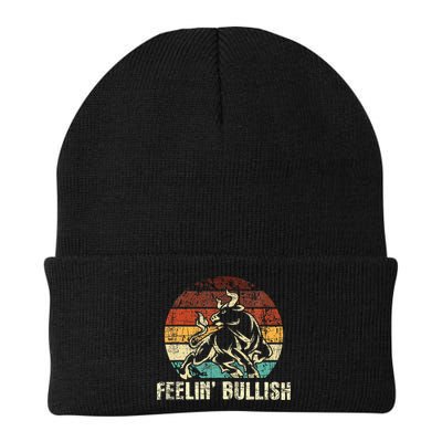Feelin Bullish Stock Market Trading Day Trader Investor Beanie
