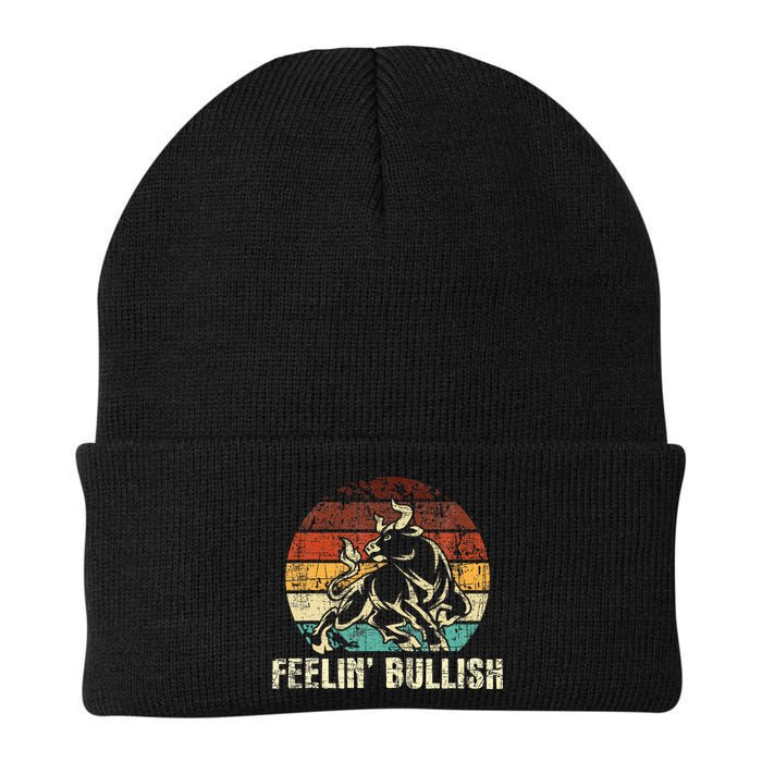 Feelin Bullish Stock Market Trading Day Trader Investor Beanie