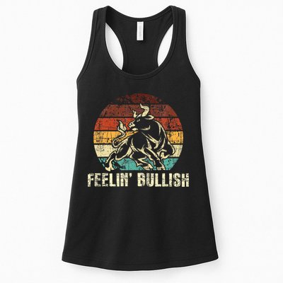 Feelin Bullish Stock Market Trading Day Trader Investor Womens Tank Top