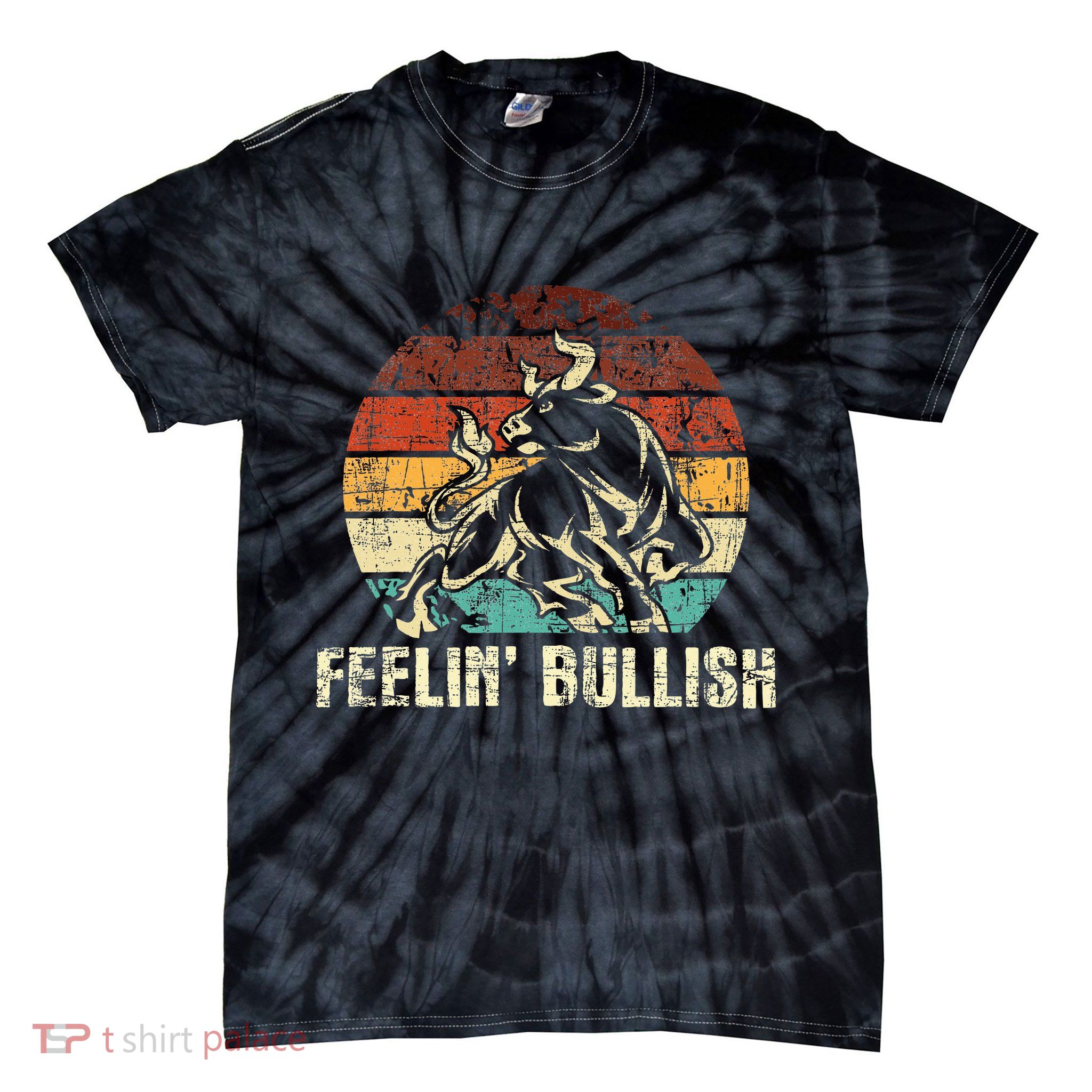 Feelin Bullish Stock Market Trading Day Trader Investor Tie-Dye T-Shirt