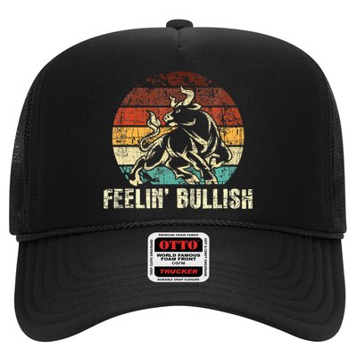 Feelin Bullish Stock Market Trading Day Trader Investor Trucker Hat
