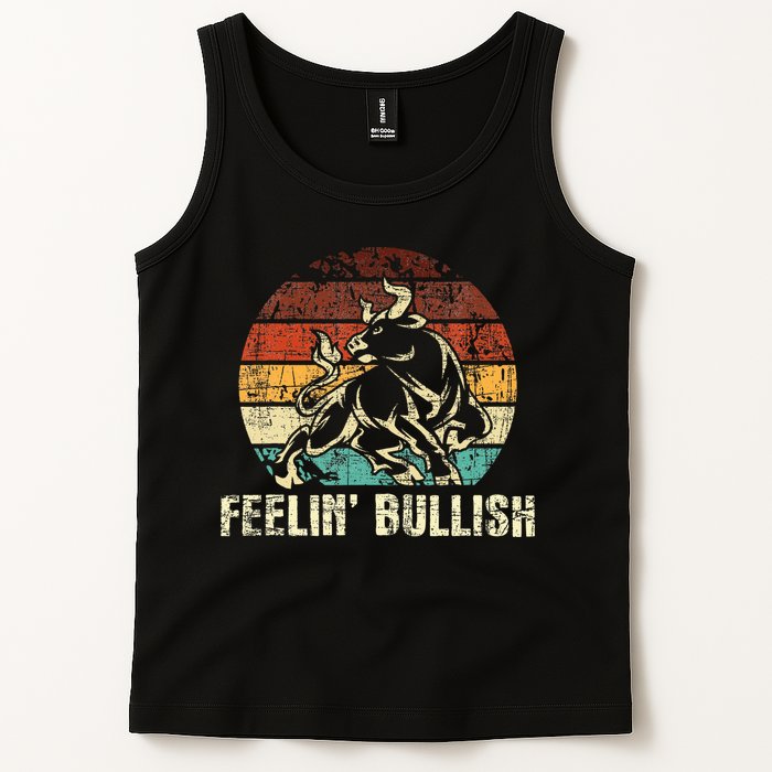 Feelin Bullish Stock Market Trading Day Trader Investor Tank Top