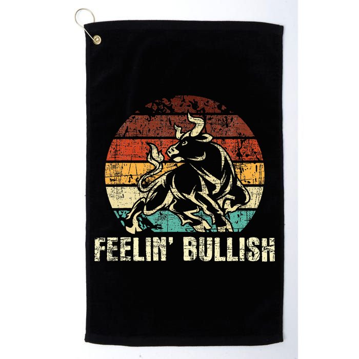 Feelin Bullish Stock Market Trading Day Trader Investor Golf Towel