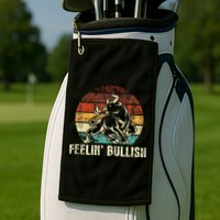 Feelin Bullish Stock Market Trading Day Trader Investor Golf Towel