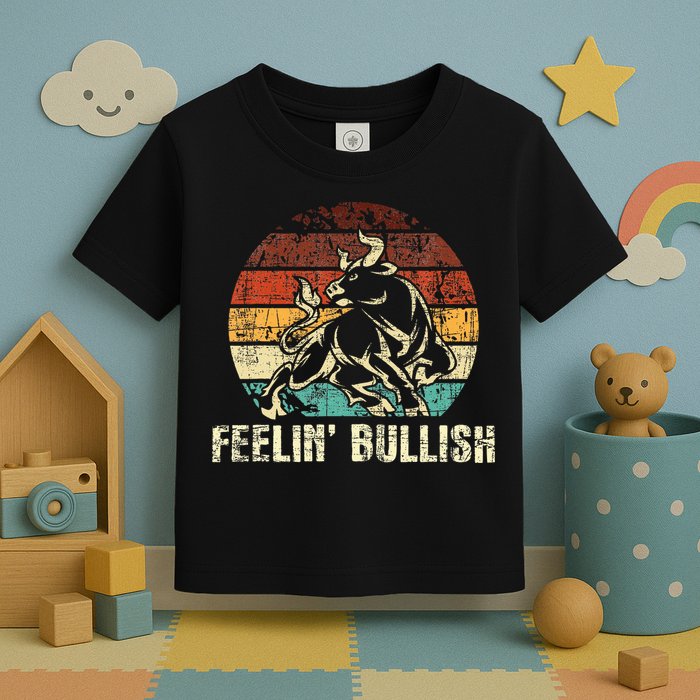 Feelin Bullish Stock Market Trading Day Trader Investor Toddler T-Shirt