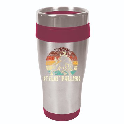 Feelin Bullish Stock Market Trading Day Trader Investor 16oz Travel Tumbler