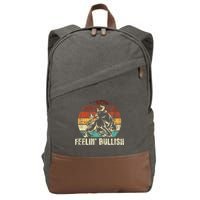 Feelin Bullish Stock Market Trading Day Trader Investor Cotton Canvas Backpack