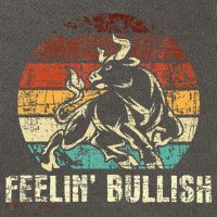 Feelin Bullish Stock Market Trading Day Trader Investor Cotton Canvas Backpack