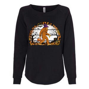 Funny Bigfoot Sasquatch Halloween Pumpkin Trick Or Treat Gift Womens California Wash Sweatshirt