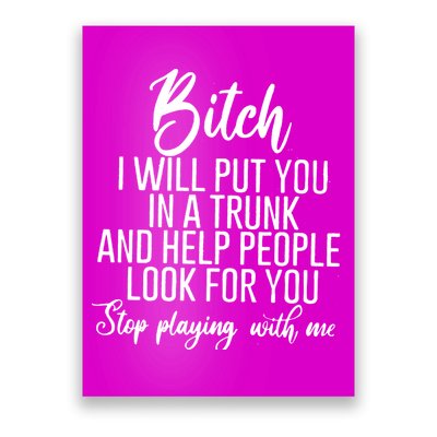 Funny Bitch Shirt Offensive Funny Shirt Funny Saying Poster