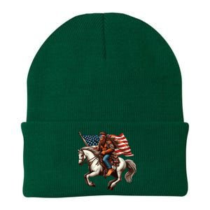 Funny Bigfoot Sasquatch Usa Mullet Bandana Horse Riding Knit Cap Winter Beanie