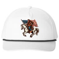 Funny Bigfoot Sasquatch Usa Mullet Bandana Horse Riding Snapback Five-Panel Rope Hat