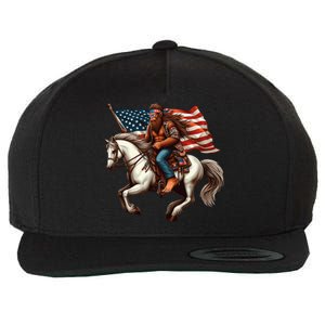 Funny Bigfoot Sasquatch Usa Mullet Bandana Horse Riding Wool Snapback Cap