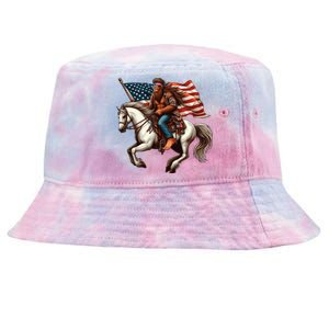 Funny Bigfoot Sasquatch Usa Mullet Bandana Horse Riding Tie-Dyed Bucket Hat