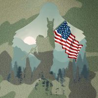 Funny Bigfoot Sasquatch Rock And Roll American Flags Tee Legacy Tie Dye Trucker Hat