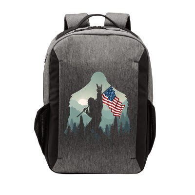 Funny Bigfoot Sasquatch Rock And Roll American Flags Tee Vector Backpack