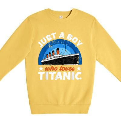 For Boy S Who Just Love The Rms Titanic Premium Crewneck Sweatshirt