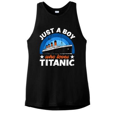 For Boy S Who Just Love The Rms Titanic Ladies PosiCharge Tri-Blend Wicking Tank