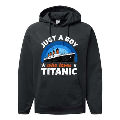 For Boy S Who Just Love The Rms Titanic Performance Fleece Hoodie