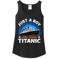 For Boy S Who Just Love The Rms Titanic Ladies Essential Tank