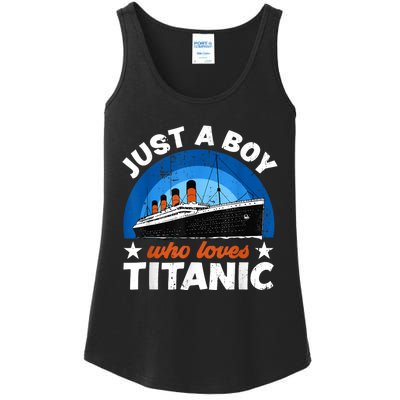 For Boy S Who Just Love The Rms Titanic Ladies Essential Tank