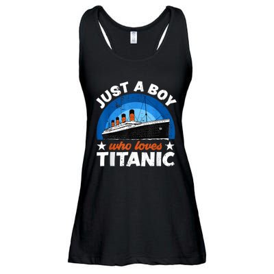 For Boy S Who Just Love The Rms Titanic Ladies Essential Flowy Tank