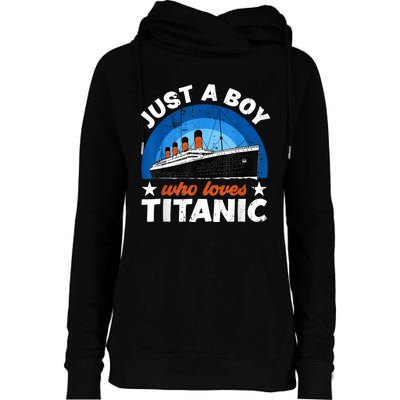 For Boy S Who Just Love The Rms Titanic Womens Funnel Neck Pullover Hood