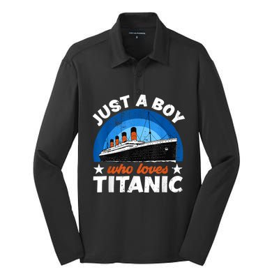 For Boy S Who Just Love The Rms Titanic Silk Touch Performance Long Sleeve Polo