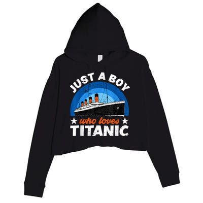 For Boy S Who Just Love The Rms Titanic Crop Fleece Hoodie