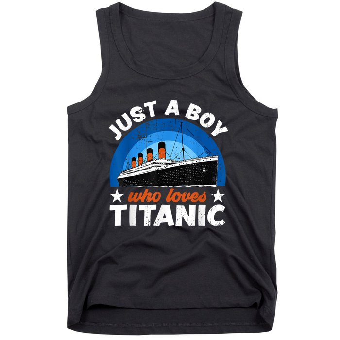 For Boy S Who Just Love The Rms Titanic Tank Top