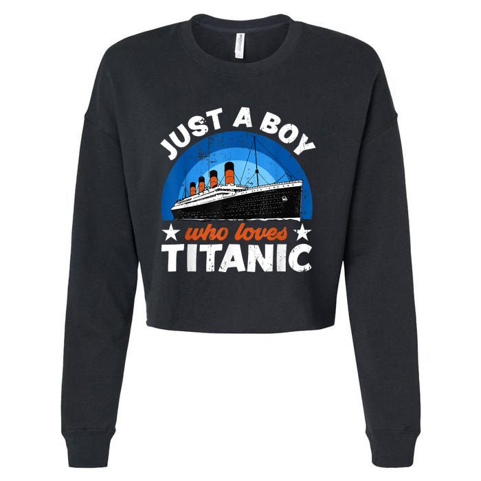 For Boy S Who Just Love The Rms Titanic Cropped Pullover Crew