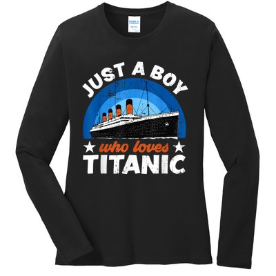 For Boy S Who Just Love The Rms Titanic Ladies Long Sleeve Shirt