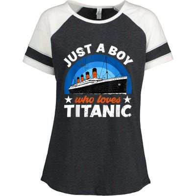 For Boy S Who Just Love The Rms Titanic Enza Ladies Jersey Colorblock Tee