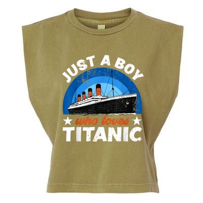 For Boy S Who Just Love The Rms Titanic Garment-Dyed Women's Muscle Tee