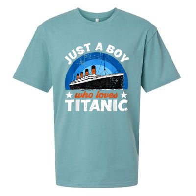 For Boy S Who Just Love The Rms Titanic Sueded Cloud Jersey T-Shirt