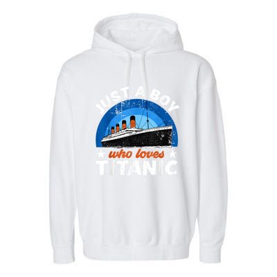 For Boy S Who Just Love The Rms Titanic Garment-Dyed Fleece Hoodie