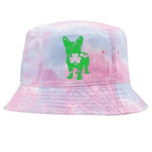 French Bulldog St Patricks Day Lover Irish Shamrock Tie-Dyed Bucket Hat