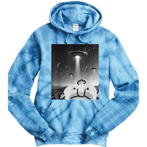 Funny Blobfish Selfie Ufos Ailen Retro Women Graphic Tie Dye Hoodie