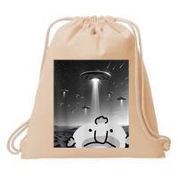 Funny Blobfish Selfie Ufos Ailen Retro Women Graphic Drawstring Bag