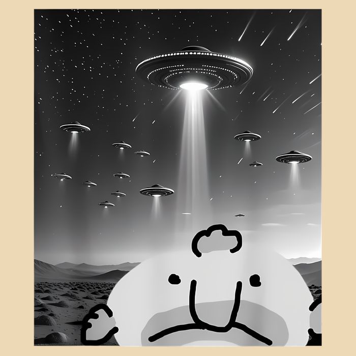 Funny Blobfish Selfie Ufos Ailen Retro Women Graphic Drawstring Bag