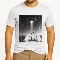 Funny Blobfish Selfie Ufos Ailen Retro Women Graphic Cooling Performance Crew T-Shirt