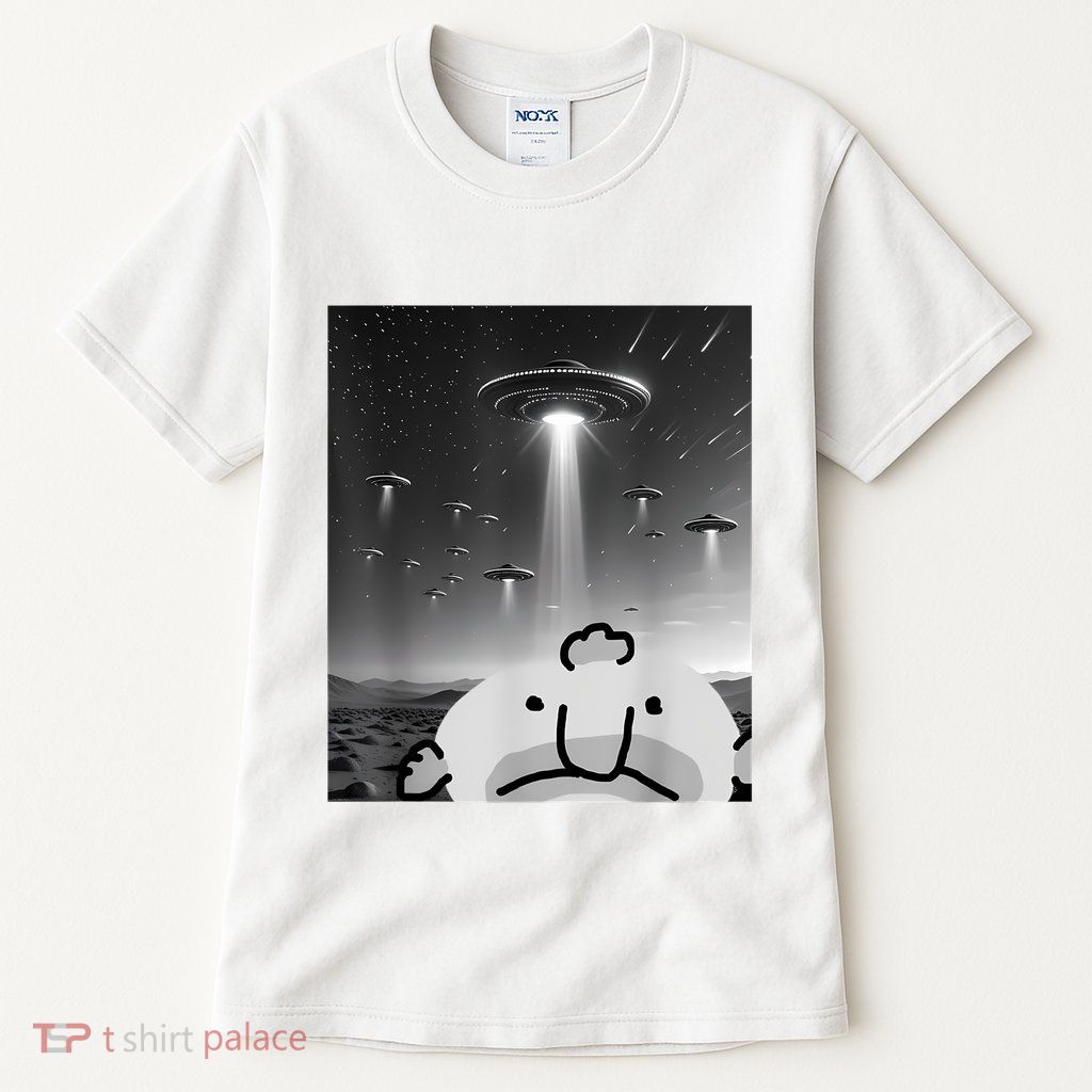 Funny Blobfish Selfie Ufos Ailen Retro Women Graphic Tall T-Shirt