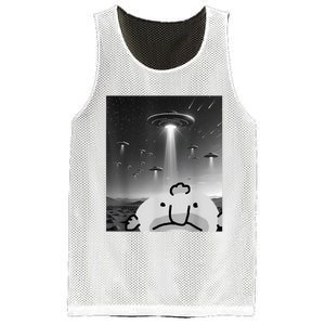 Funny Blobfish Selfie Ufos Ailen Retro Women Graphic Mesh Reversible Basketball Jersey Tank