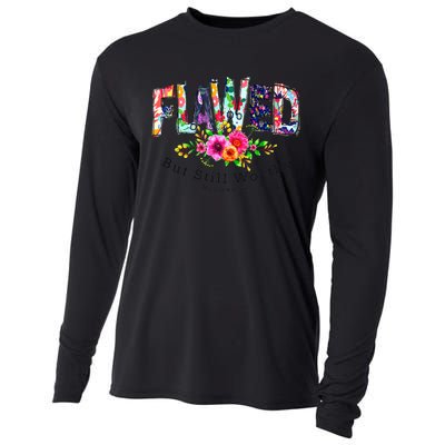 Flawed But Still Worthy Redeemed And Forgiven Christian Cooling Performance Long Sleeve Crew